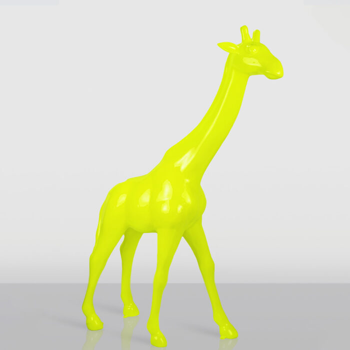 Große Giraffe 230cm – Fluoreszierende Gelbe Version