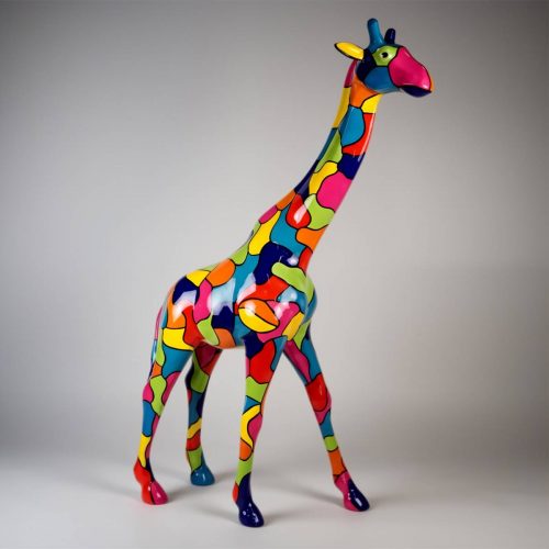 Grande Girafe 230cm – Version Colorée