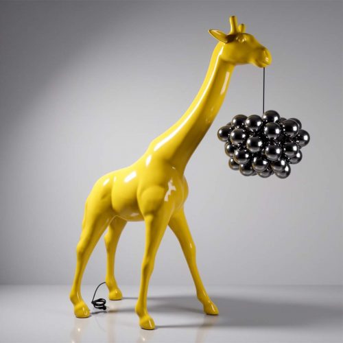 Large Giraffe 230cm Lamp - Yellow Version
