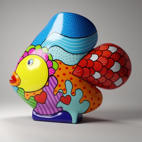 Figure de poisson étincelante exceptionnelle