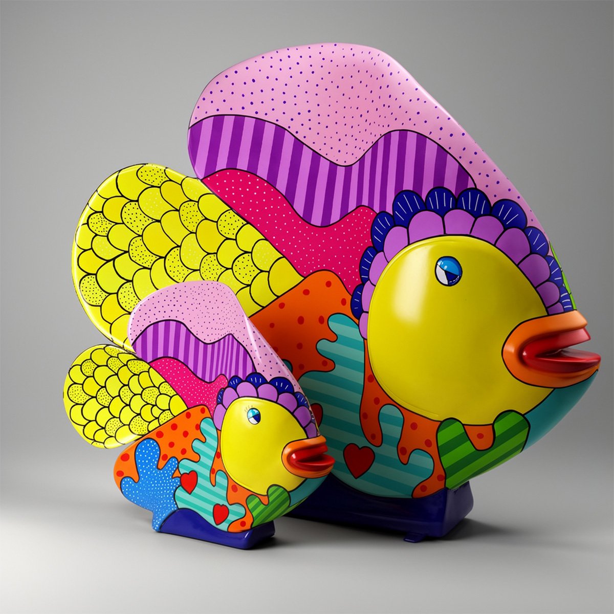 Figure de poisson étincelante exceptionnelle