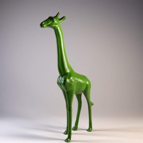 Grande figurine 3D girafe unie