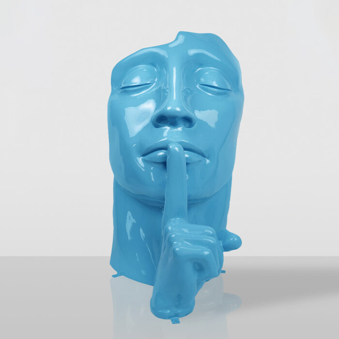 Masque avec doigt - Rouge – Image 3