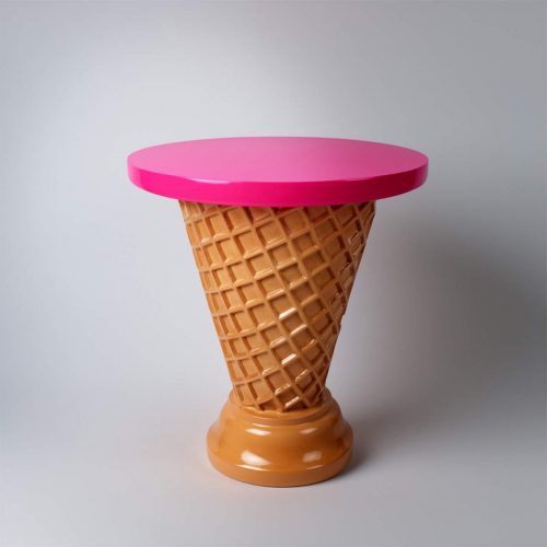 Table cornet gaufré pour glacier