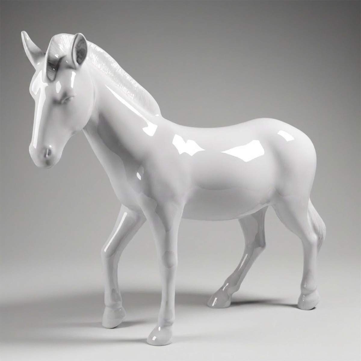 Zèbre Blanc - Figure Grandeur Nature