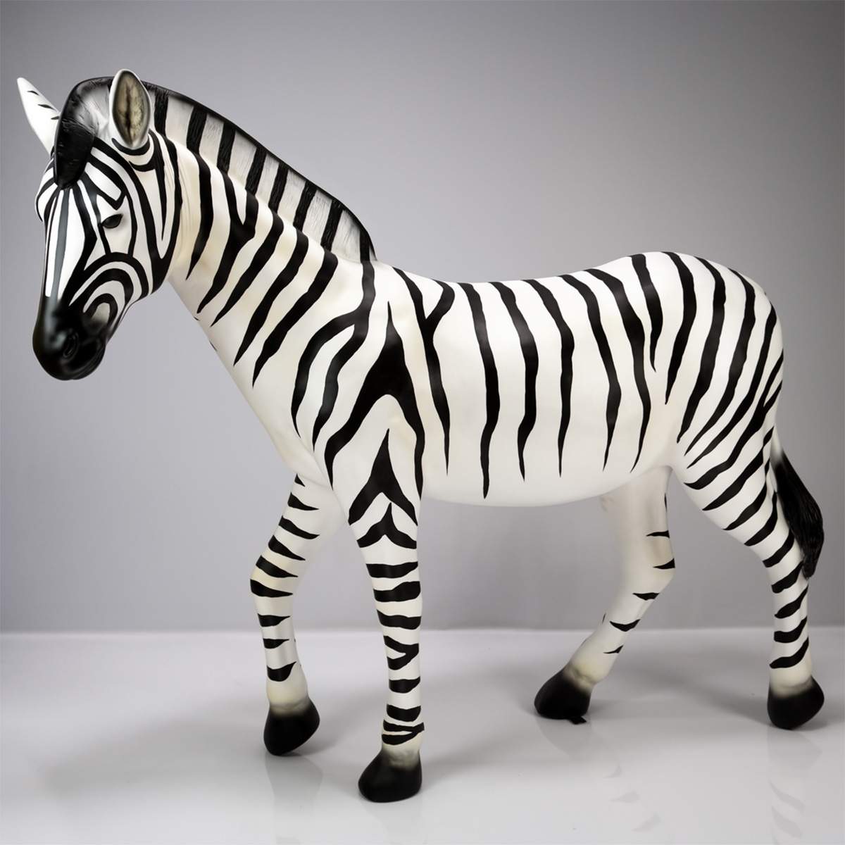 Zèbre Blanc - Figure Grandeur Nature – Image 2