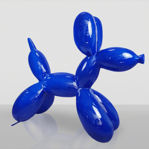 Grand Chien Ballon Décoratif – Couleur Bleue