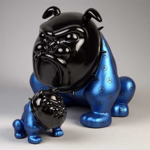 Figurine Exclusive Bulldog Avella – Bleu AMG