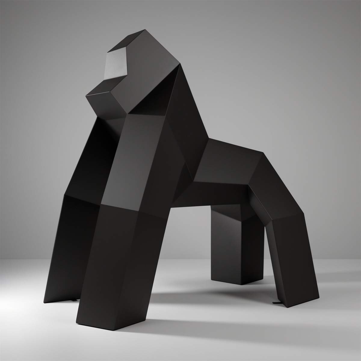 Grande Figure Low Poly Gorille Origami – Image 6
