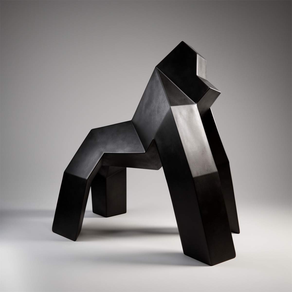 Grande Figure Low Poly Gorille Origami – Image 5