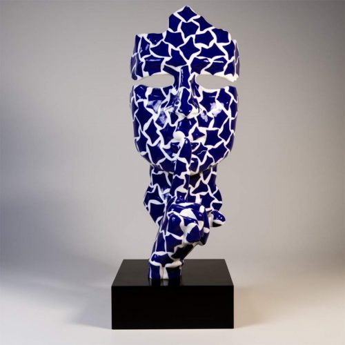 Grande housse de base – à taches bleues