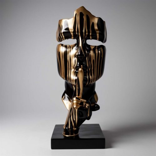 Petite Masque Sur Socle - Motif V