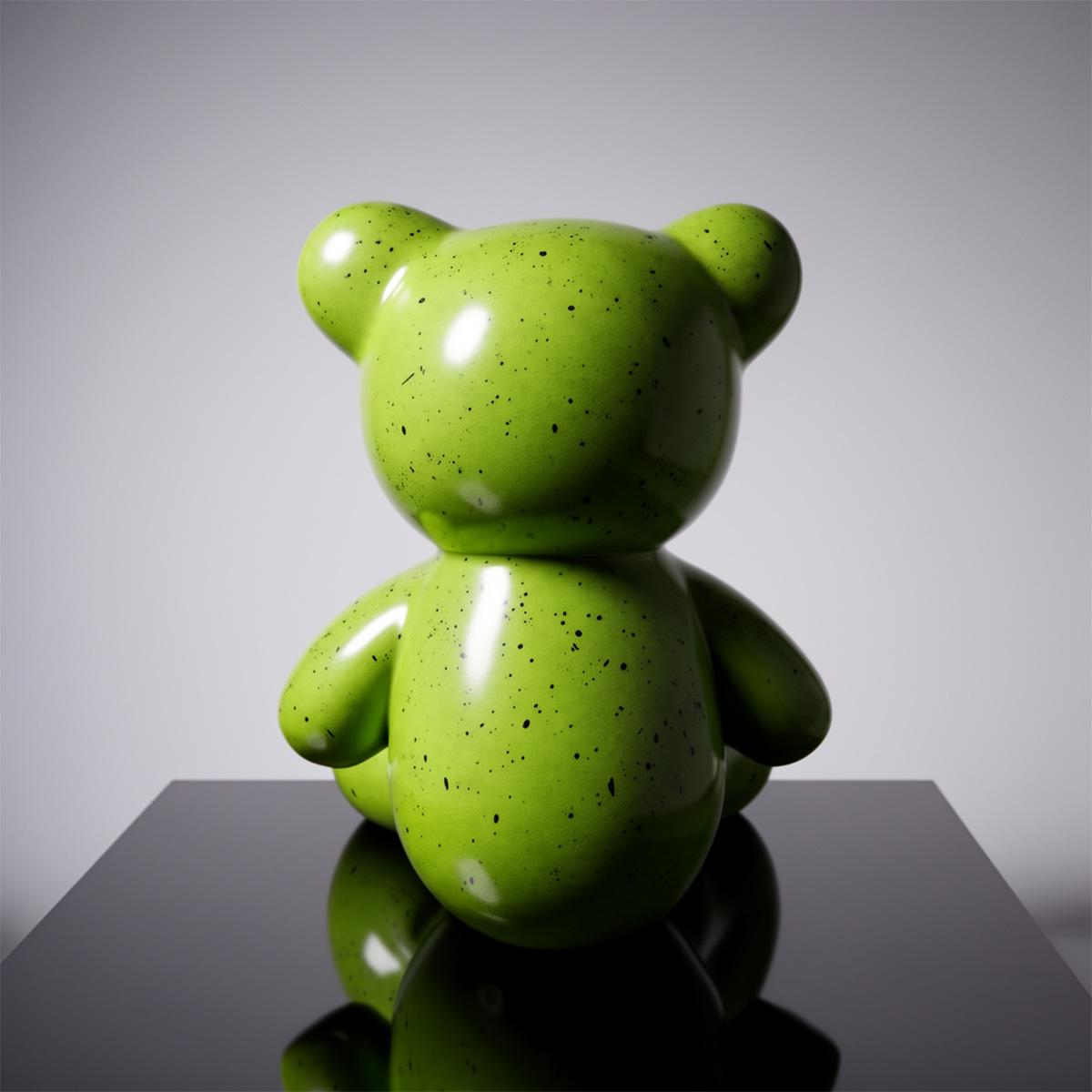 Petit ours assis avec logo – Image 2