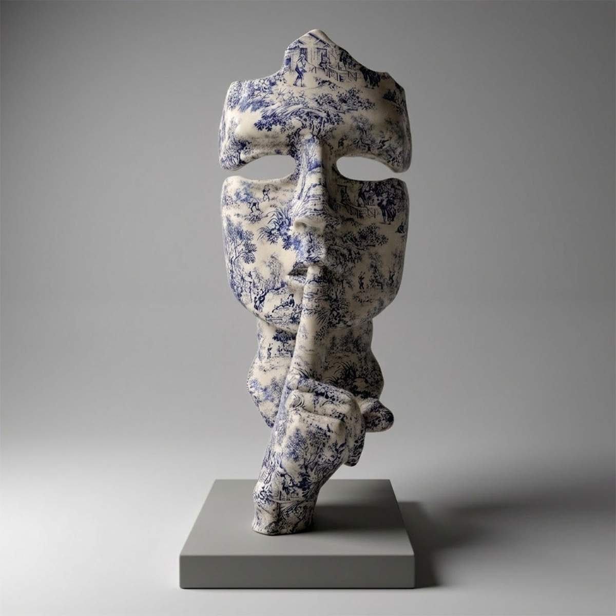 Masque à motif porcelaine – Image 2