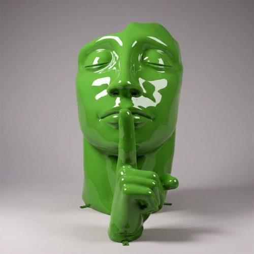 Masque avec doigt - Rouge