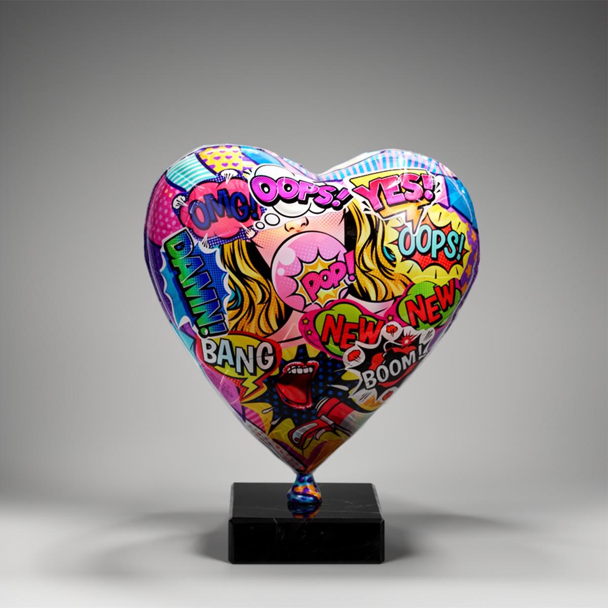 Figurine Décorative Ballon en Forme de Cœur – Image 4