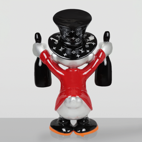 Figurine Décorative – Moyen Picsou avec des Bouteilles