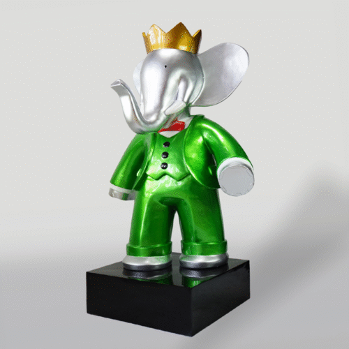 Figurine Décorative – Éléphant en Veste