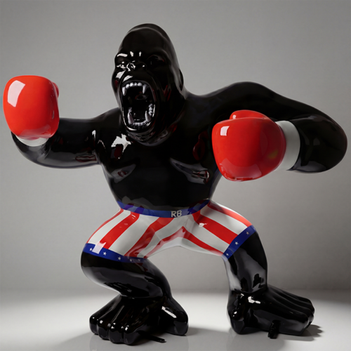 Large Boxer Gorilla Figure - Rocky
