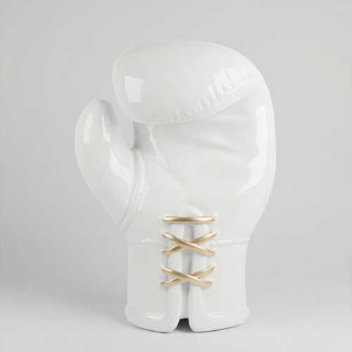 Large Realistic Boxing Glove Figure - White