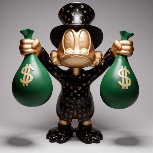 Figurine Décorative – Grand Balthazar Picsou avec des Sacs d’Argent
