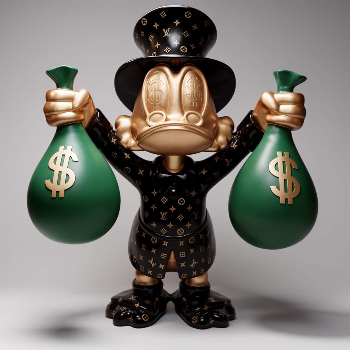 Figurine Décorative – Petit Picsou avec des Sacs d’Argent – Image 2