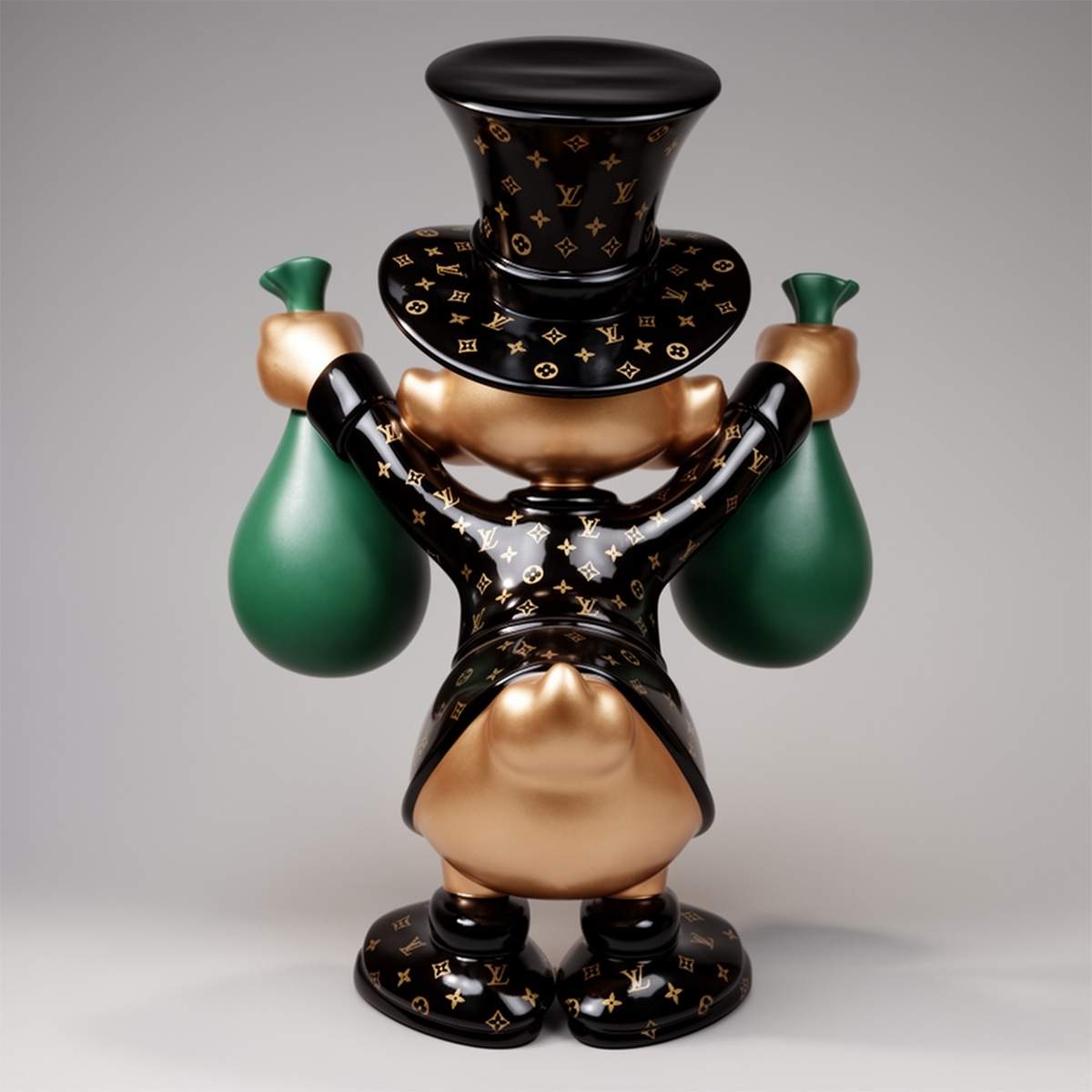 Figurine Décorative – Petit Picsou avec des Sacs d’Argent – Image 3