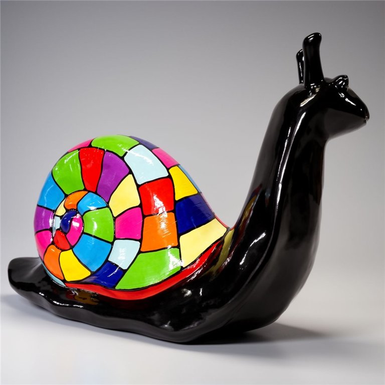 Grande figurine décorative d'escargot - Smartie