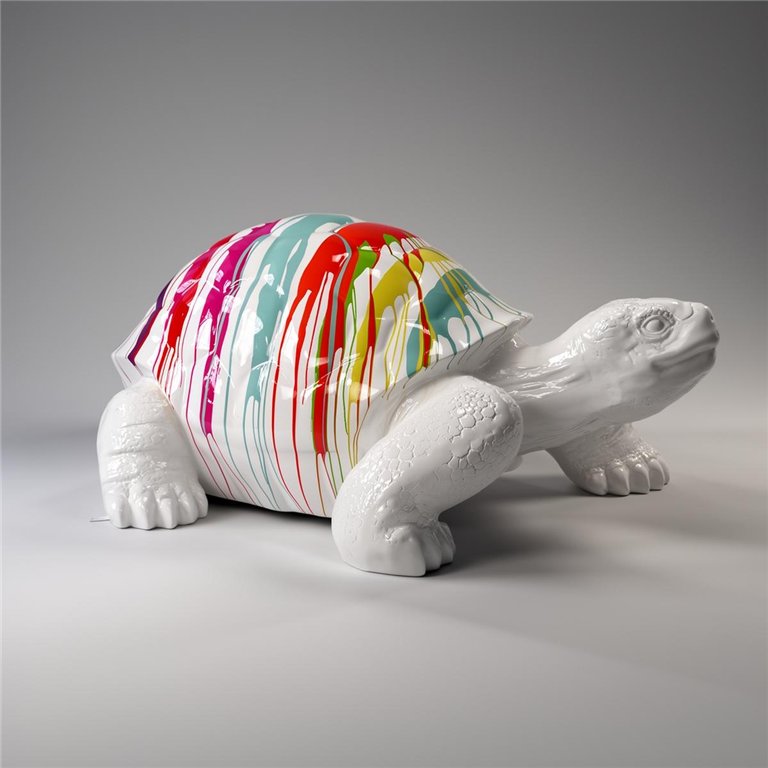 Grande figurine de tortue marchante - Trash