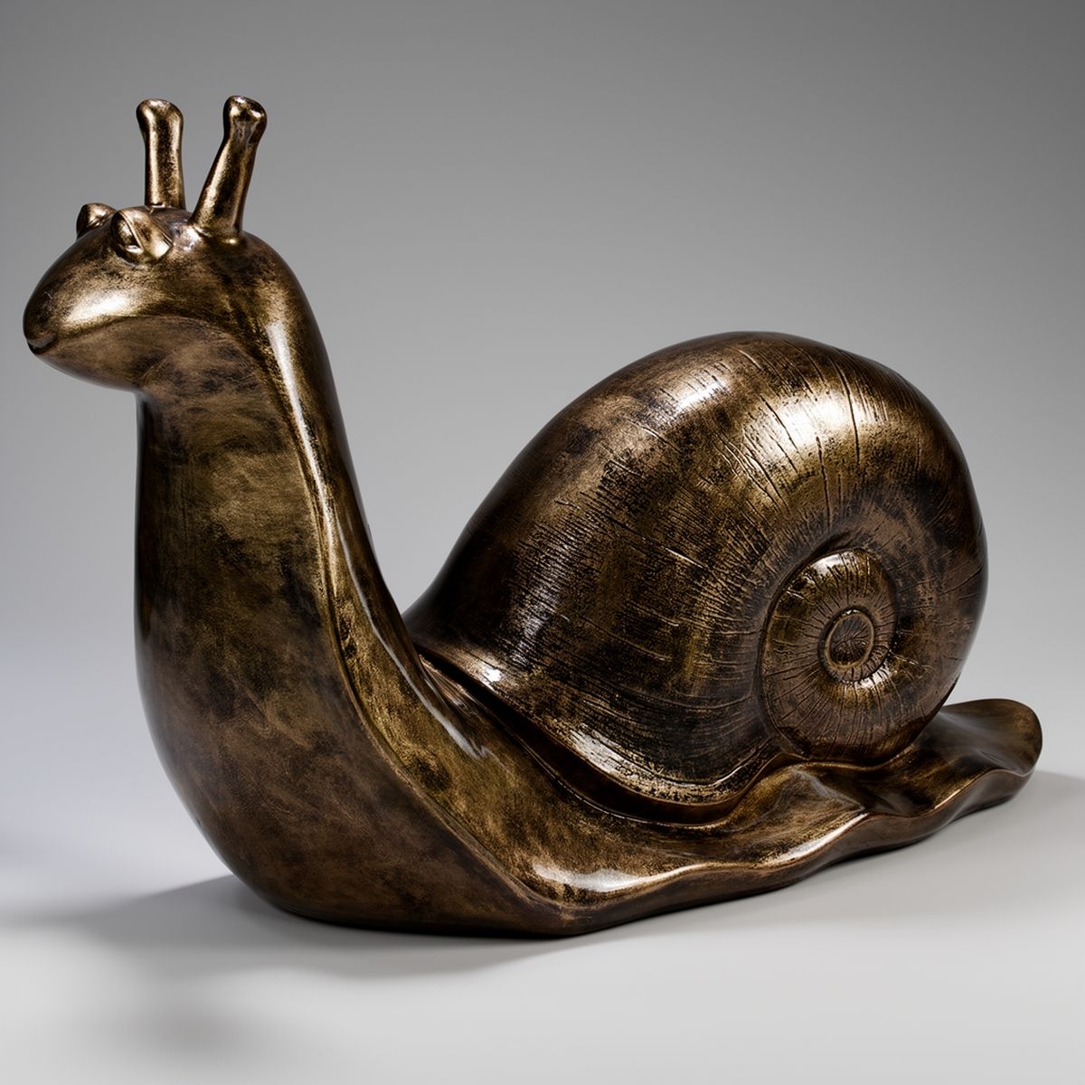 Figura Décorative Grand Escargot - Patine