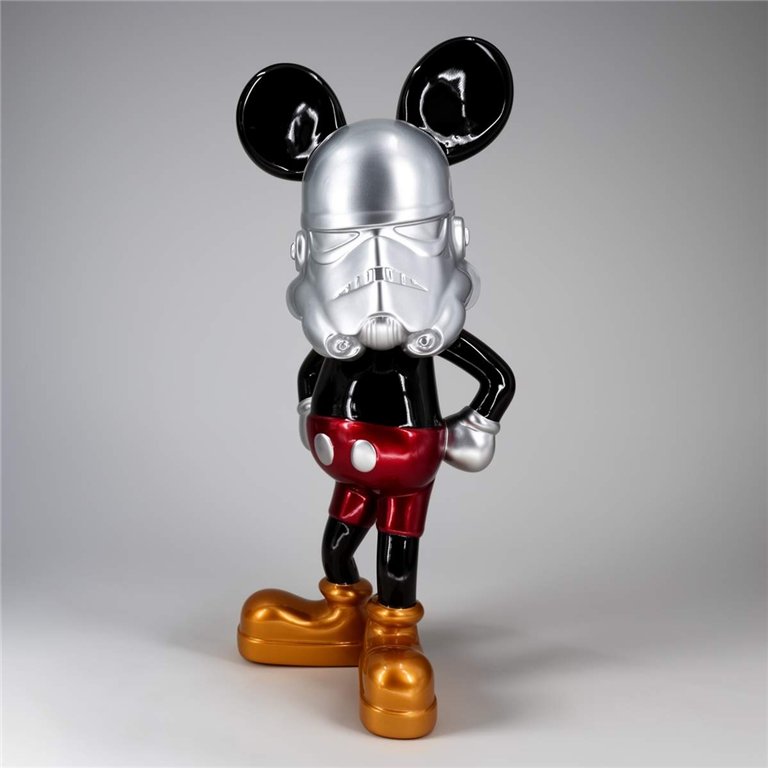 Figurine décorative Souris Stormtrooper Argentée