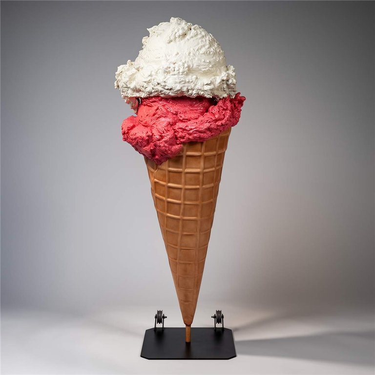 Glace Gelato – sculpture publicitaire version double
