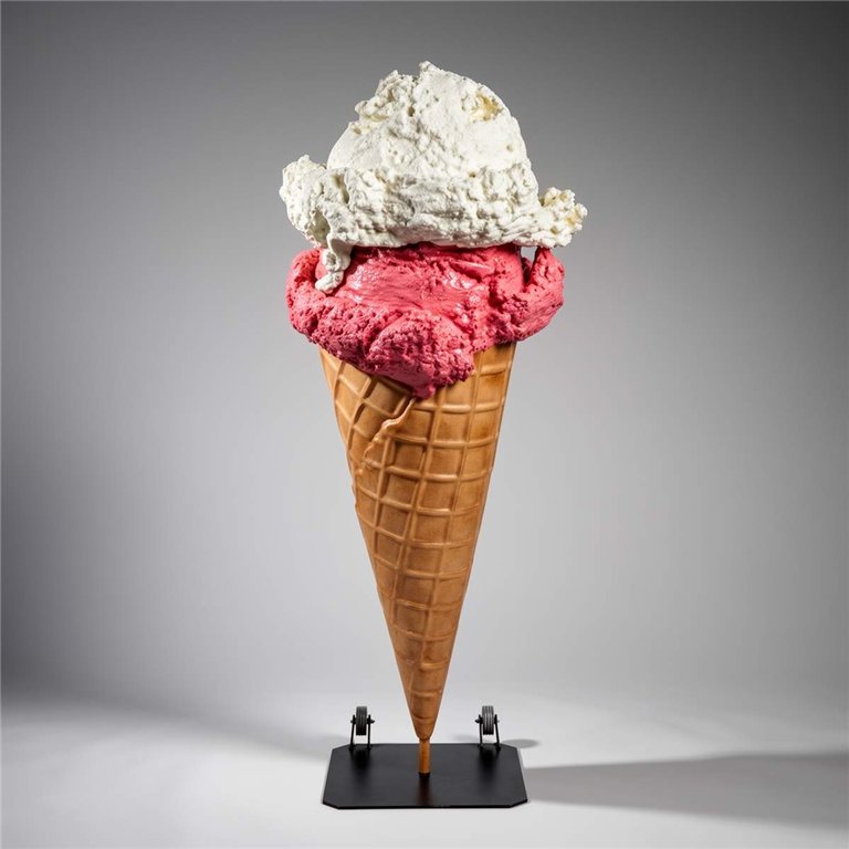 Glace Gelato – sculpture publicitaire version double