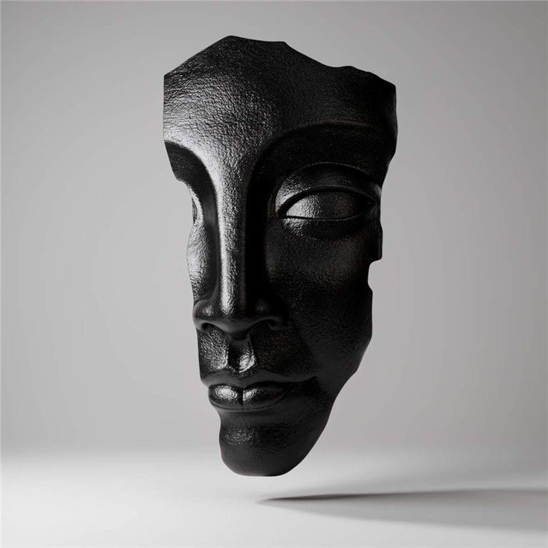 Face Wall Decoration – Black Color