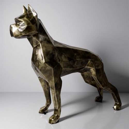 Figure d'Origami Unique - Grand Chien Boxeur
