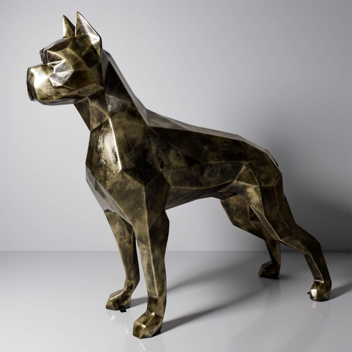 Grande Figure Géométrique - Chien Boxer – Image 3