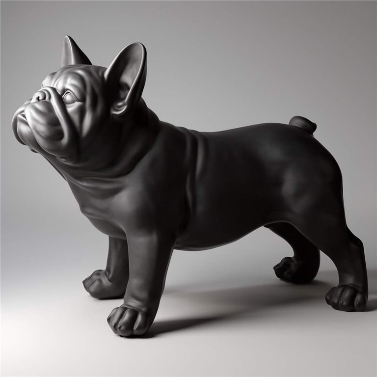 Chien Grande figurine bouledogue français