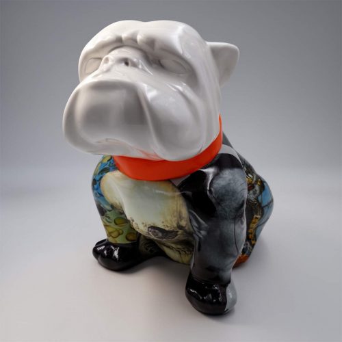 Chien Bulldog Angelo 60cm - Moustache