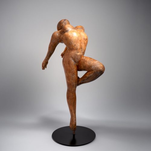Figure Décorative Ballerine Rouille