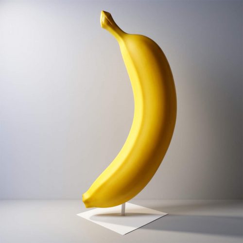 Figurine 3D - Grande Banane sur Socle