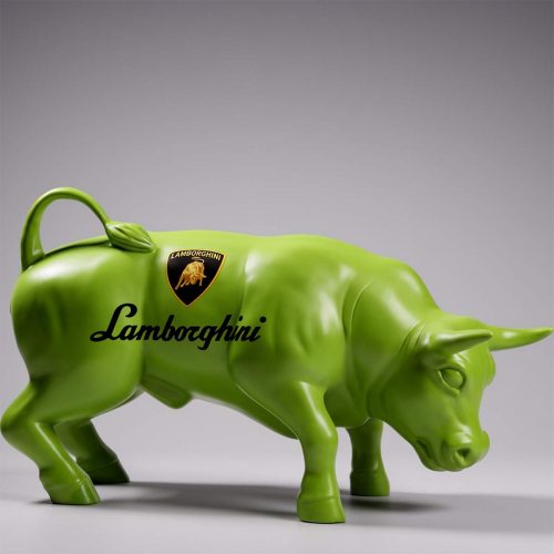 Figurine décorative de Taureau Vert - Lamborghini