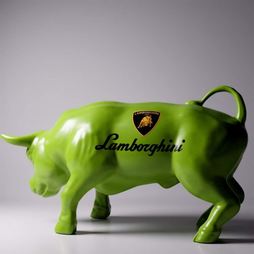 Figurine décorative de Taureau Vert - Lamborghini