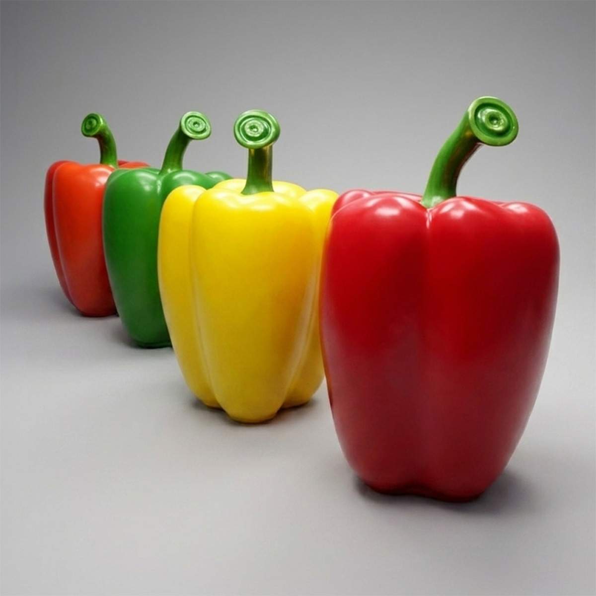 Figure Publicitaire Poivron Couleur Unie