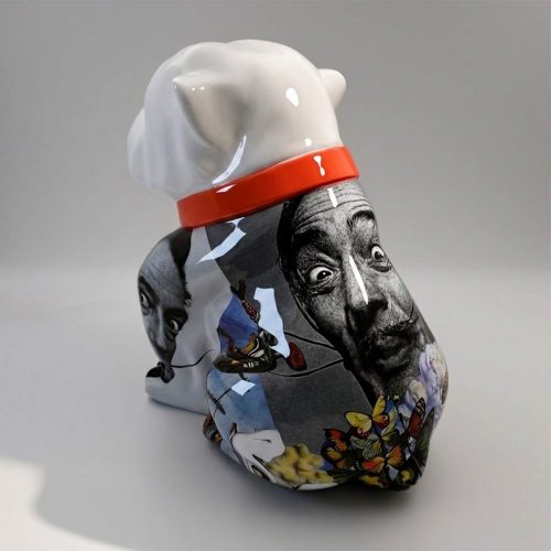 Chien Bulldog Angelo 60cm - Moustache