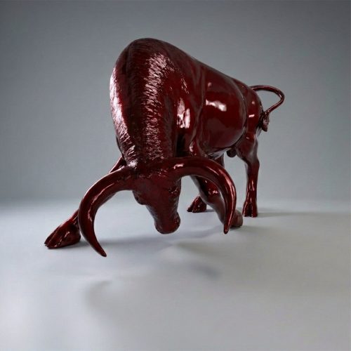 Taureau Espagnol Grandeur Nature Cerise