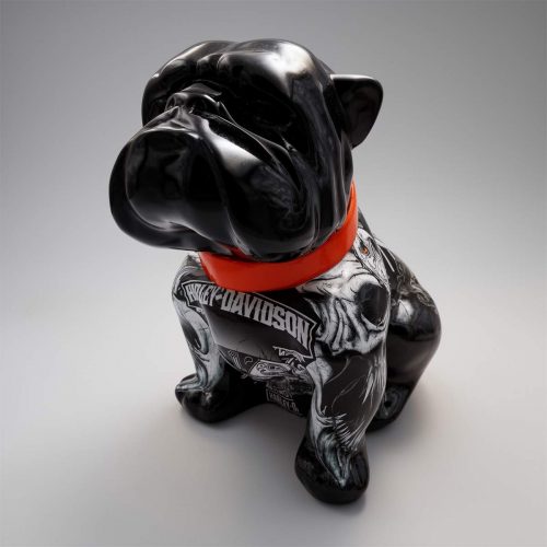 Chien Bulldog Angelo 40cm - Harley Davidson