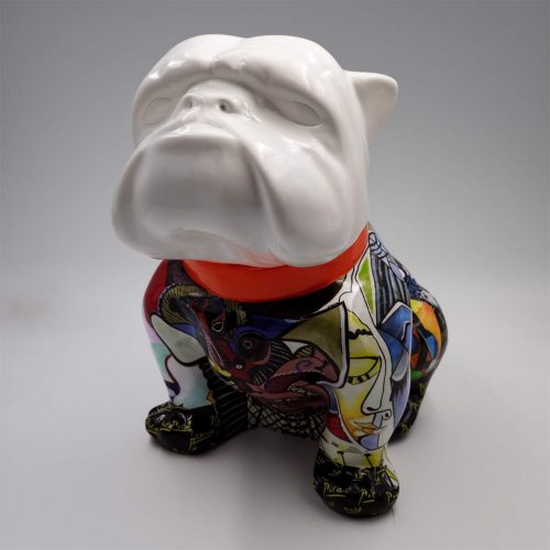 Chien Bulldog Angelo 60cm - Picasso
