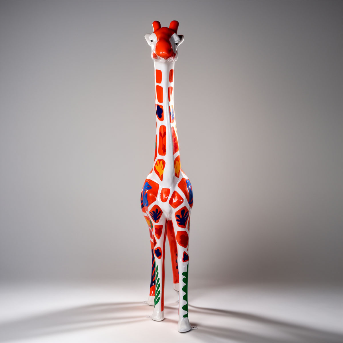 Grande Figure Décorative Girafe Motif Matisse – Image 3
